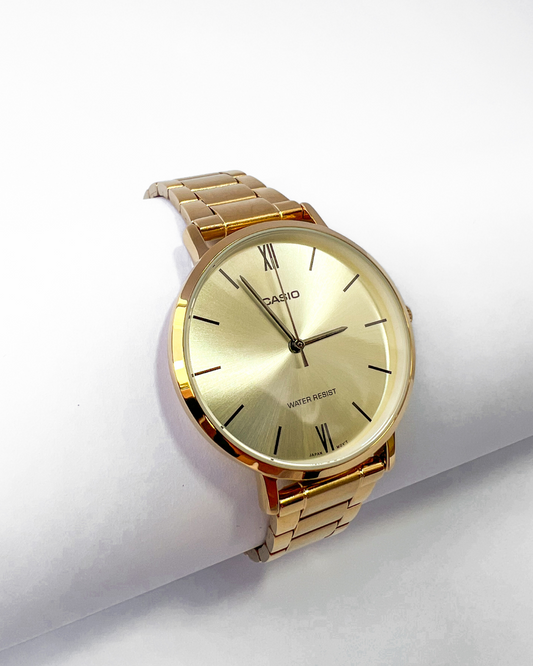 Casio Circular Dorado Mujer- LTP-VT01G-BUDF